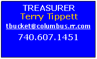 Text Box: TREASURERTerry Tippetttbucket@columbus.rr.com740.607.1451
